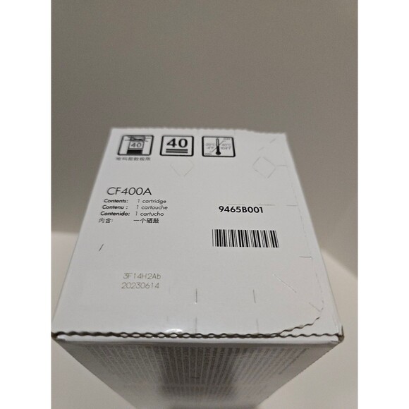 HP 201A CF400A Black LaserJet Toner Cartridge Genuine OEM New/Sealed - Picture 5 of 6